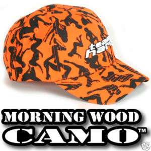 Blaze Orange Team Hard cap hat Camo Big Buck Hunter  