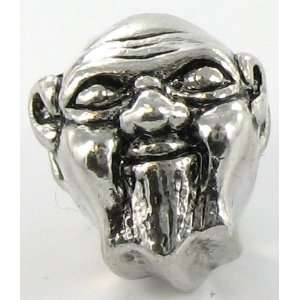   Silver Plated Boeddha Face Charm Bead for Pandora/Troll/C Jewelry