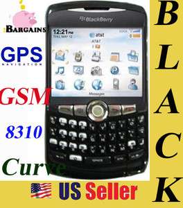 NEW RIM Blackberry 8310 Curve Smartphone GPS Cell Phone (AT&T) BLACK 