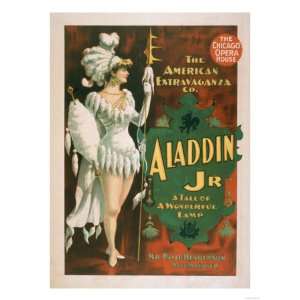 Aladdin Jr. Tale of a Wonderful Lamp Theatre Poster No.2 Giclee Poster 