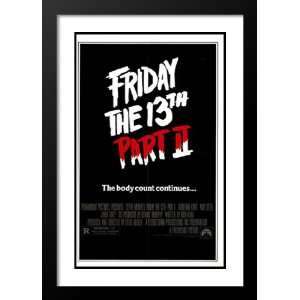 Friday the 13th Part 2 32x45 Framed and Double Matted Movie Poster   A