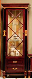 Rosewood Baroque Curio Cabinet  