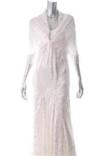 Alex Evenings NEW Ivory Semi Formal Dress Silk Embellished 10  
