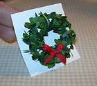 a+ bayberry wreath w white berries red bow dollhouse buy