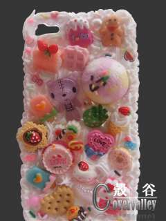 bling sweet Deco cute cake case cover iphone 4 4g #878  