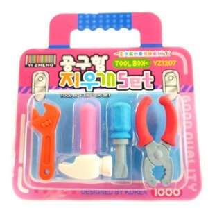  Japanese Fun 4 Piece Tool Box Kit Erasers Toys & Games
