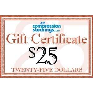   CompressionStockings $25 Gift Certificate