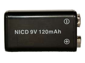 Volt 120 mAh NiCd Rechargeable Batteries  