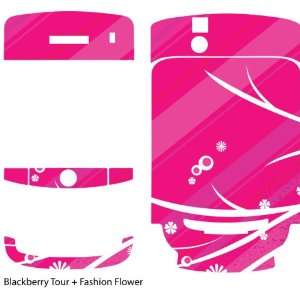   Fashion Flower Design Protective Skin for Blackberry Tour Electronics