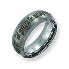 Chisel® Serenity Prayer Inscribed Laser Design 8mm Dura Tungsten 