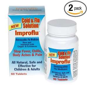  Improflu Tablets for Relief of Flu Symptoms, 60 Count 
