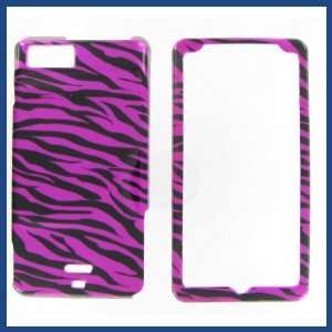   MB870 DROID X2 Zebra on Hot Pink Hot Pink/Black Protective Case