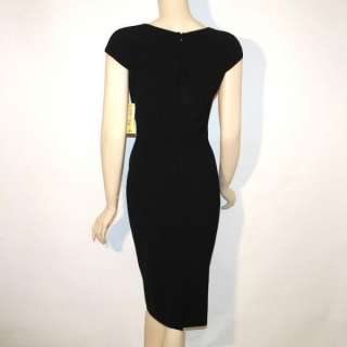 new DOLCE & GABBANA BLACK HOURGLASS DRESS size 40 NWT US 6  