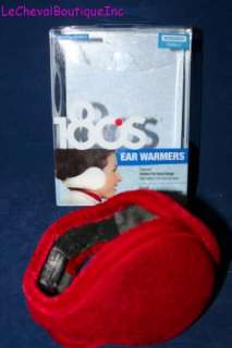 NEW 180s Women Ear Muffs Warmers MONARCH CHENILLE RED  