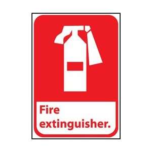 FGA3PB   Fire Extinguisher , 14 X 10, Pressure Sensitive Vinyl 