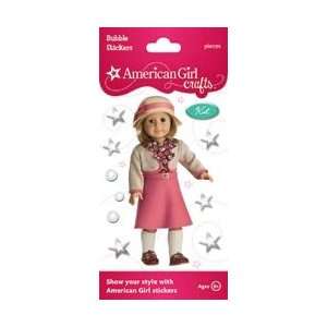 American Girl Bubble Stickers Kit Kittredge School Skirt Set; 6 Items 