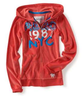   full zip up Aero 1987 NYC hoodie sweatshirt   Style # 9946  