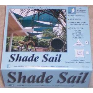  16 5 Triangle Shade Sails by Eclipse   Forest Green 