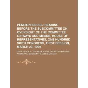 hearing before the Subcommittee on Oversight of the Committee on Ways 