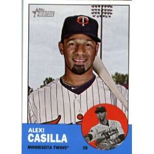 2012 Topps Heritage 314 Alexi Casilla   Minnesota Twins (ENCASED MLB 