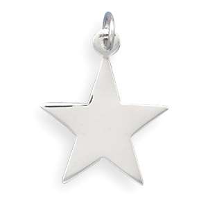 Star Engravable Pendant .925 Sterling Silver  