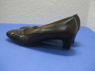 vtg 60s Florsheim MaryJane Chunky Heel Dress Shoes 8  