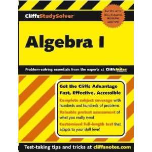  Cliffsstudysolver Algebra I **ISBN 9780764537639 