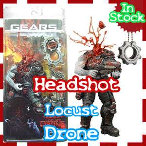 New NECA Gears of War Headshot Locust with a COG Tags 7 Action Figure 
