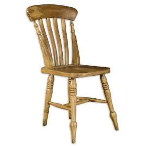 Uttermost 25539 Delius Chair in Craftsman Built Of Solid 
