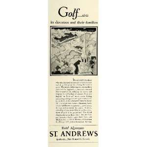 1929 Ad St Andrews Hotel Algonquin Brunswick Canada Golf Building City 