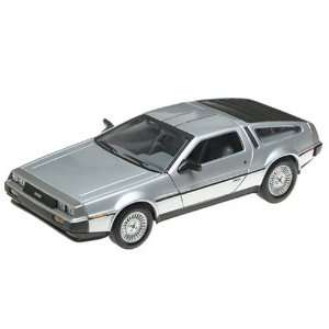  Delorean Silver 124 Diecast Model Welly Toys & Games
