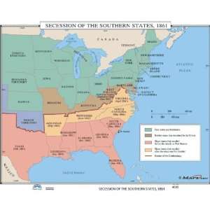  Secession Of The Southern States 1861 (map 035) Office 