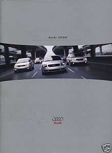 2000 AUDI BROCHURE A8 A4 A6 S4 TT SALES  