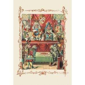 Vintage Art Alice in Wonderland The King and Queens Court   17081 6