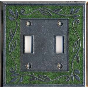  Leaf Watercress Double Toggle Switch Plate