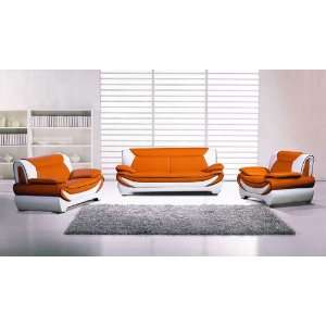  New 3pc Contemporary Modern Leather Sofa Set #AM 209 A 