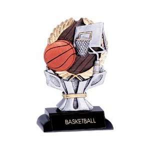   Trophies   Colored Sports Resin BASKETBALL