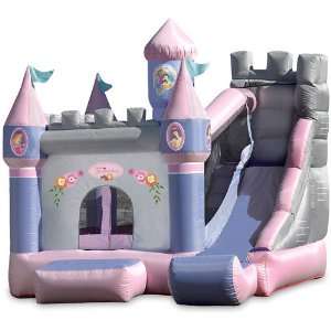   Star Desgin Princess Castle Bounce House And Slide