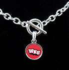 Western Kentucky University Hilltoppers WKU Silver Toggle Necklace 