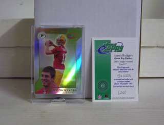 Aaron Rodgers 2005 ROOKIE Etopps * IN HAND * Green Bay Packers w/ COA 