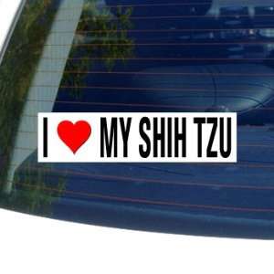  I Love Heart My SHIH TZU   Dog Breed   Window Bumper 
