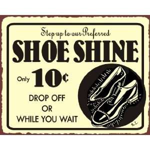  Shoe Shine Vintage Metal Art Clothing Shoe Retro Tin Sign 