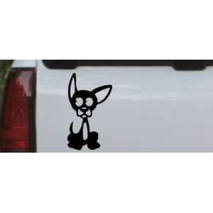 Black 30in X 16.4in    Chihuahua Dog Animals Car Window Wall Laptop 