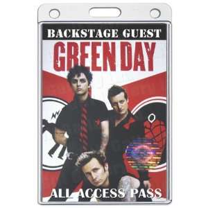  Green Day All Access Laminated Pass V.I.P. Everything 