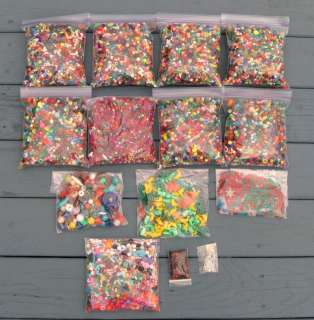 12 pounds of Assorted Craft Beads ~ Bulk Lot  