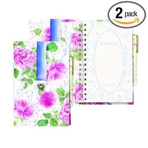 Lady Jayne Ltd. Journal With Ribbon Bookmark And Pen, Diana Design 
