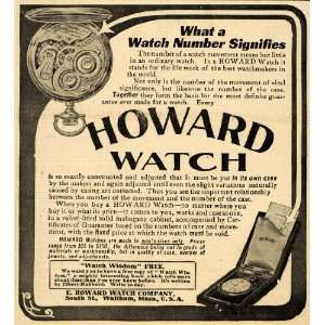  1907 Ad E Howard Watch Co. Pocket Watches Jewelry MA 