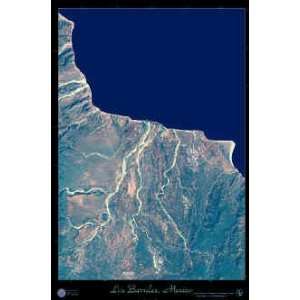 Los Barriles, Baja California Sur, Mexico Satellite Print, 24x36 