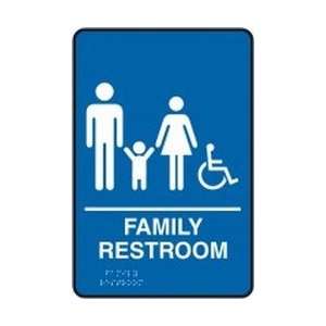   RESTROOM (W/GRAPHIC) Sign   9 x 6   Restroom Bathroom Sign Home