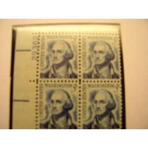   Washington, S# 1283 or 1283B, PB of 4 4 Cent Stamps 
